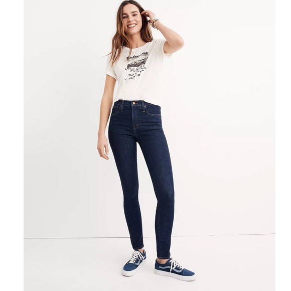 Nwt Madewell Highrise Skinny Jeans In 